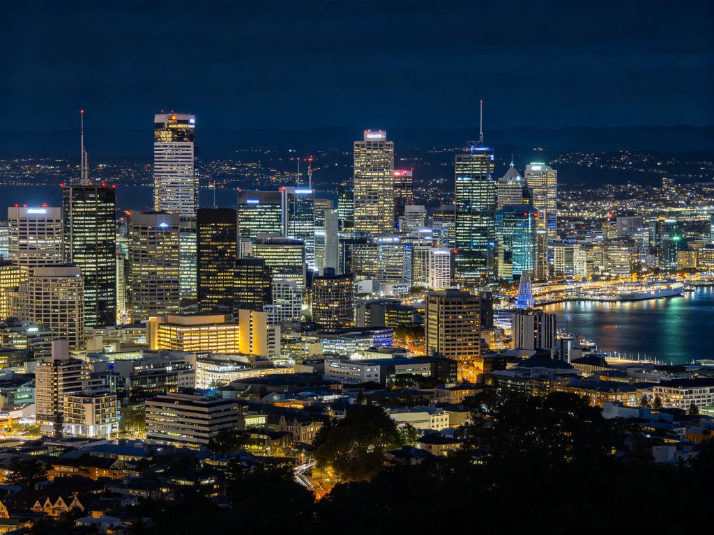惠灵顿城市夜景